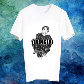 เสื้อยืดสีขาว สั่งทำ เสื้อยืด Fanmade เสื้อแฟนเมด เสื้อยืดคำพูด เสื้อแฟนคลับ PKJY27 Youngjae ชเว ยองแจ GOT7สามารถปรับแต่