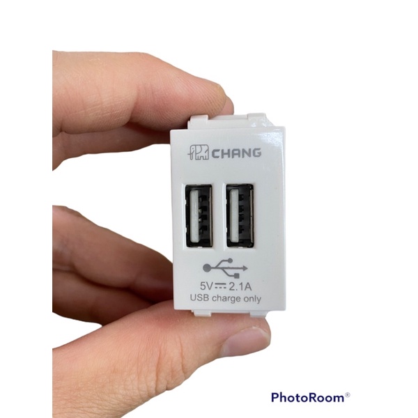 เต้ารับชาร์จ  USB 2.1 A 5v 2ช่อง # เต้าชาร์จ USB #USB- 908 Chang# USB socket #Chang