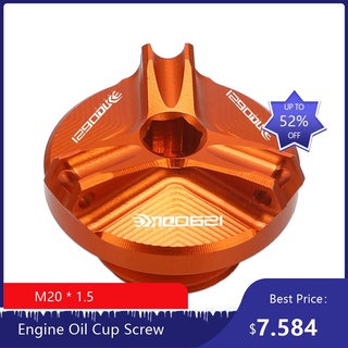 M24*3 For 1290 SUPER DUKE R 2013 2014 2015 2016 Motorcycle Engine Oil Cup Filter Fuel Filler Tank Cover Screw Frame Hole