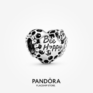 Pandora จี้รูปผึ้ง หัวใจ รังผึ้ง ของขวัญวันเกิด สําหรับสุภาพสตรี DIY p825