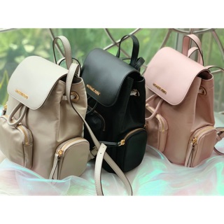 เป้ MK size M ผ้าไนลอน  MICHAEL KORS ABBEY MEDIUM CARGO NYLON BACKPACK 35T9GAYB6C Blossom 18.5 cm x 25 cm x 11 cm