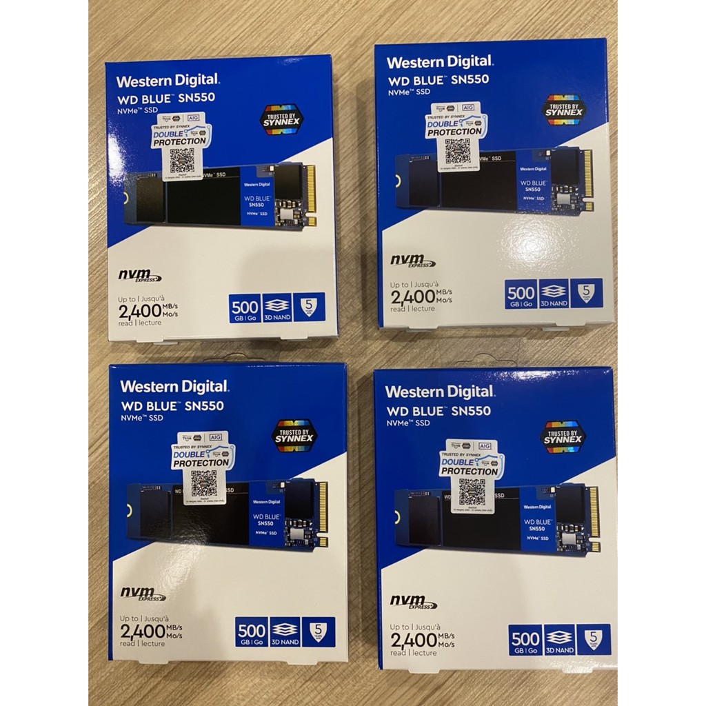 500 GB SSD (เอสเอสดี) WD BLUE SN550 PCIe NVMe M.2 2280 (WDS500G2B0C) มีของพร้อมส่ง