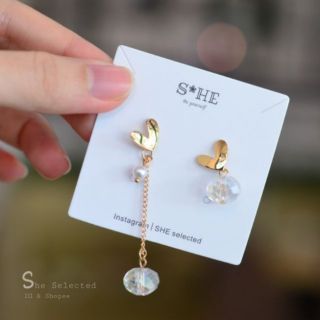 YWEC-51_Love Earring รูปหัวใจ ต่างหู.