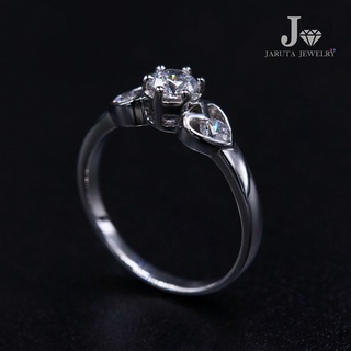 “ใจส่งรัก” แหวนเงินแท้ 925 ฝัง Cubic Zirconia (เพชรรัสเซีย) | Jaruta Jewelry