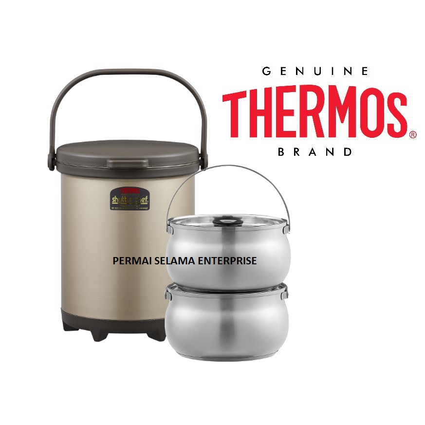 Thermos 6.00L 6 ลิตร Outdoor Shuttle Chef ( 2 X 3.0L Inner Pot) TCRA-6000