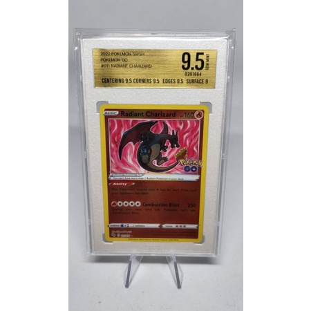 Pokemon Card "Charizard Radiant 011/078 Grade9.5" ENG Pokemon Go