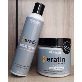 (ส่งฟรี)​เซทคู่เคราตินสด Karatin Therapy serum