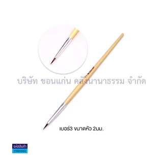 💙KKNT | พู่กัน พู่กันกลม พู่กันสีน้ำ พู่กันสง่า มะยุระ - มีให้เลือก เบอร์0 ถึง เบอร์12