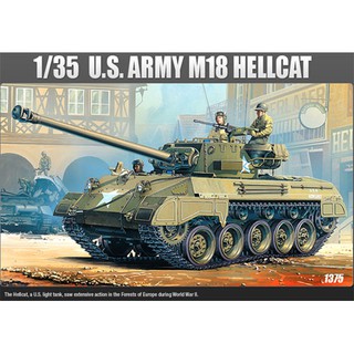 พลาสติก โมเดล ประกอบ ACADAMY MINICRAFT สเกล 1/35 M18 Hellcat (13255)