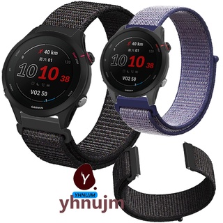 Garmin Forerunner 745 955 245 645 สายนาฬิกาข้อมือไนล่อน สายสมาร์ทวอทช์ ไนล่อนนุ่ม สายสมาร์ทวอทช์ Garmin Forerunner 255 255S เปลี่ยนได้ สายรัด