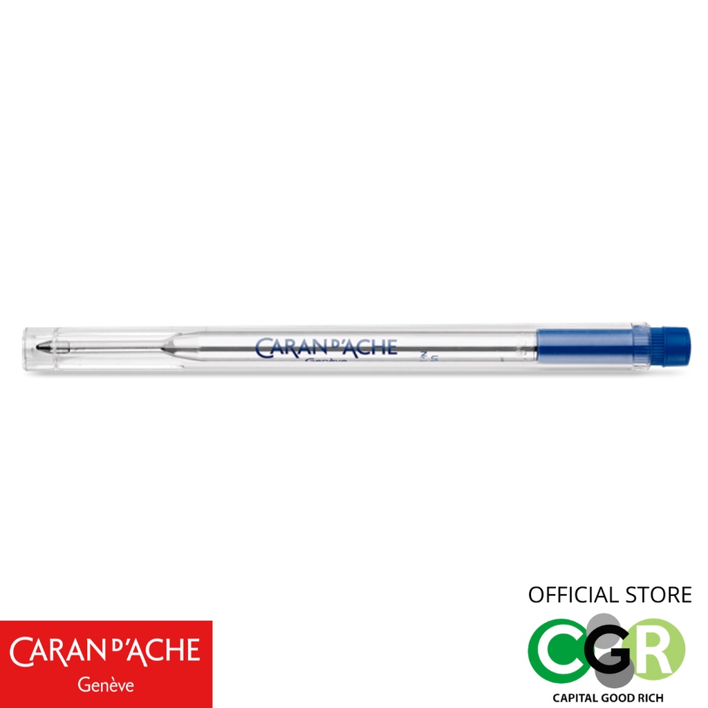 ไส้ปากกาลูกลื่น CARAN D'ACHE Goliath สีน้ำเงิน (F = 0.8 มม) # 8422.160