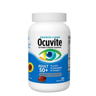 🔥🔥Exp.09/24 Bausch + Lomb Ocuvite Eye Vitamin for Adult 50+ จำนวน 150 Minisoftgels