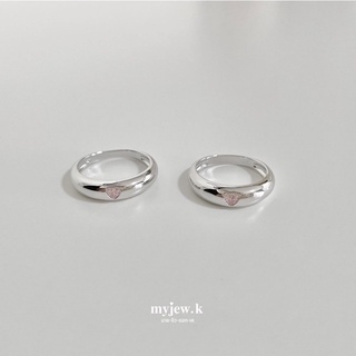 (myjew.k) แหวนเงินแท้รุ่น classic love ring