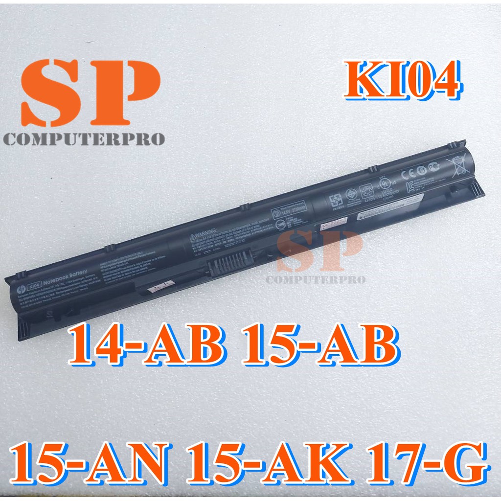 HP Battery แบตเตอรี่ของแท้ HP Pavilion 14-AB 15-AB 15-AN 15-AK 17-G model:  KI04