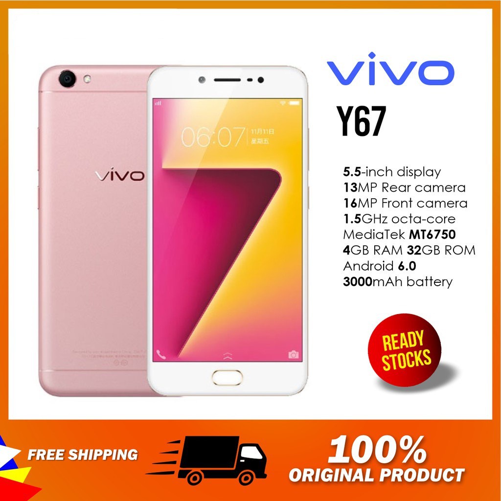 VivoY67 Vivo Y53 Vivo Y55 Vivo Y66 สมาร์ทโฟน เวอร์ชั่นสากล มือสอง 95 ใหม่