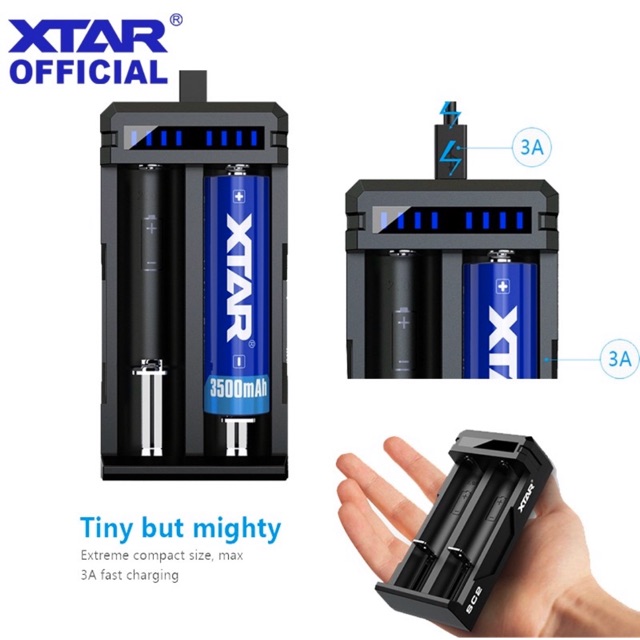 เครื่องชาร์จXtar NEW SC2 3Aของแท้