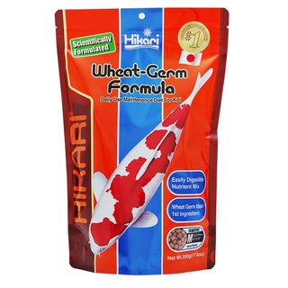 Hikari Wheat-Germ อาหารปลาคาร์ฟ ฮิคาริ ที่มีวิตามินสูง เม็ดกลาง ชนิดลอยน้ำ 500 กรัม (แบบลอย)