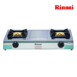 Rinnai เตาแก๊สรินไน รุ่น RY-9002SSC สเตนเลสทั้งตัว หัวเตาทองเหลือง รุ่นตั้งเดิม สแตนเลสเนื้อหนา เปลวไฟสวย