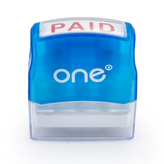 ตรายางหมึกในตัว PAID ONE/Self-inking rubber stamp PAID ONE