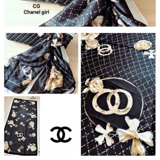 ผ้าคลุมไหล่ /ผ้าพันคอ style  Brand  Chanel