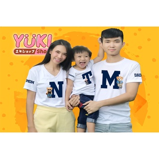 เสื้อยืดตัวอักษร เสื้อครอบครัวตัวอักษร