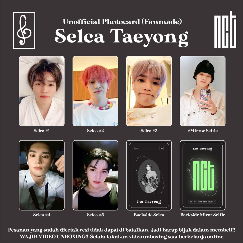 [ELCA NCT] TAYONG MIRROR SELFIE FANMADE PHOTOCARD