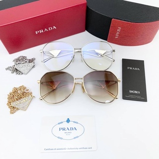 PRADA SYMBOLE GLASSES WITH CHAIN แว่นกันแดด แบรนด์ปราด้า ขาแว่นโลโก้สามเหลี่ยม signature สายคล้องโซ่