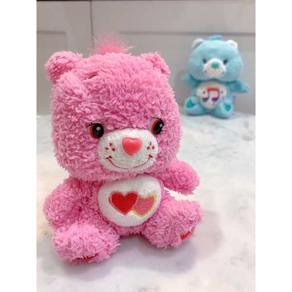 Care Bears 💕 Love-A-Lot Bear พวงกุญแจ ป้ายจางเล็กน้อย ใจชัดมากกก ของญี่ปุ่นแท้ ขนาด 5”