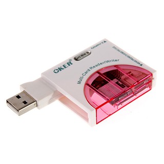 ตัวอ่านการ์ด Ext.Card Reader All in 1 "OKER" (C-2002)