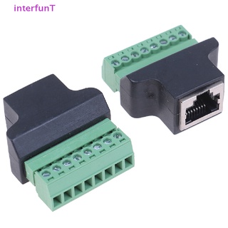 [InterfunT] อะแดปเตอร์เชื่อมต่อ rj45 เป็นสกรูเทอร์มินัล rj45 ตัวเมีย เป็น 8 pin สําหรับกล้องวงจรปิด DVR 
 [ใหม่]