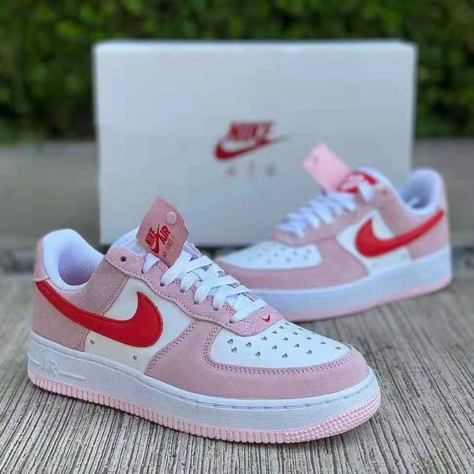 Ready Stock AF1 Nike Air Force 1 Valentine's Day Pink Love Popcorn ...