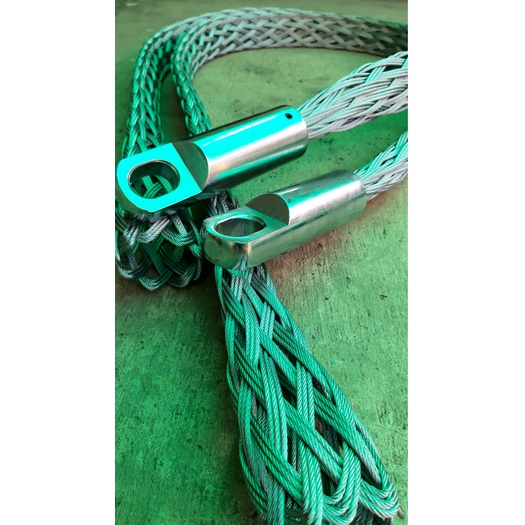 ตะกร้อดึงสาย ตาข่ายดึงสาย Cable pulling grip -หัวหมุนได้ หัวSwivel สำหรับดึงสายขนาด 25mm-127mm
