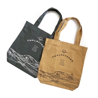 Thalassomer - Canvas Tote bag กระเป๋าผ้าลาย Surfer girls