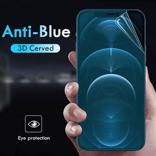 Herry Soft Anti Blue Ray TPU Hydrogel Film Screen Protector For iPhone 13 12 Mini 11 Pro XR X XS Max 7 8 6 6s Plus SE 2020 Anti UV Purple Light