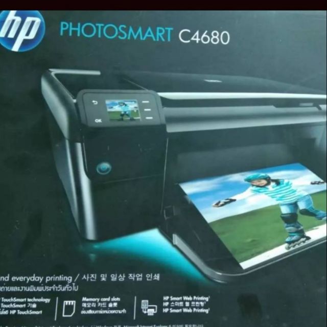 เครื่องพิมพ์อิ้งค์เจ็ท​ HP​ PhotoSmart​ C4680.All-in-One.(Print/Scan/Copy)​! พิมพ์ผ่าน​ Card.ได้