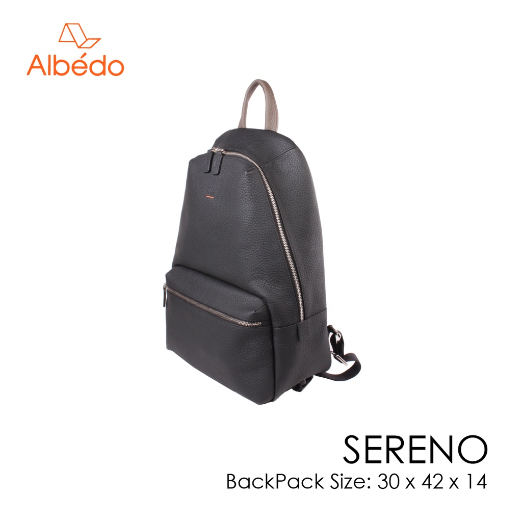 [Albedo] SERENO BACKPACK กระเป๋าเป้สะพายหลัง หนังแท้ รุ่น SERENO - SR00499