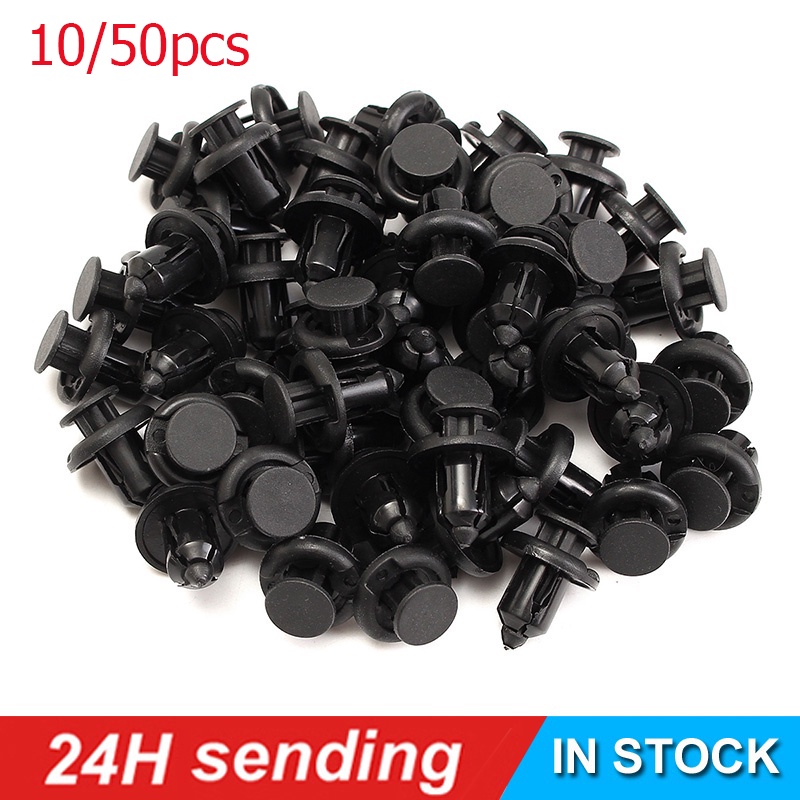 หมุดพลาสติกรถยนต์ รถยนต์ หมุดยึดกันชน 6ขนาด100 ชิ้น รุ่น HE 26 ดตกแต่ง Fastener หมุดรถยนต์ หมุดพลาสติก