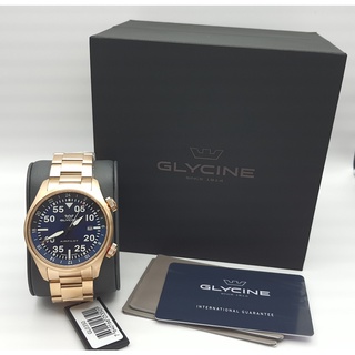 นาฬิกา GLYCINE MENS GL0350 44 MM AIRPILOT GMT QUARTZ พร้อมกล่อง (ใหม่)