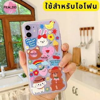 -พร้อมส่งในไทย-เคสซิลิโคน สกรีนลายการ์ตูน TPU นิ่ม ใช้สำหรับIPทุกรุ่น #883