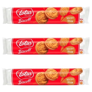 Lotus Biscoff biscuit Sandwich 150 g. 1 แพ๊ค มี 15 ชิ้น