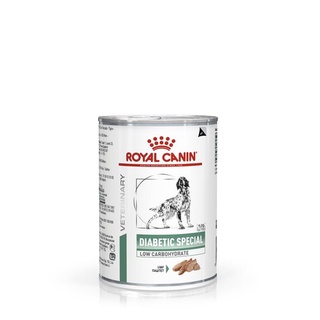 Royal Canin VET Dog [ 1 กระป๋อง ] Diabetic 410 g อาหารสุนัข โรคเบาหวาน อาหารประกอบการรักษา สุนัข อาหารเปียก เบาหวาน