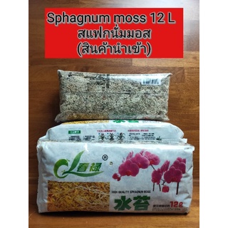 SPMOSS💯สแฟกนั่มมอส 12 L ใช้ล่อราก อนุบาลต้นไม้ เหมาะสำหรับปลูกไม้ด่าง ขยายพันธ์ุต้นไม้