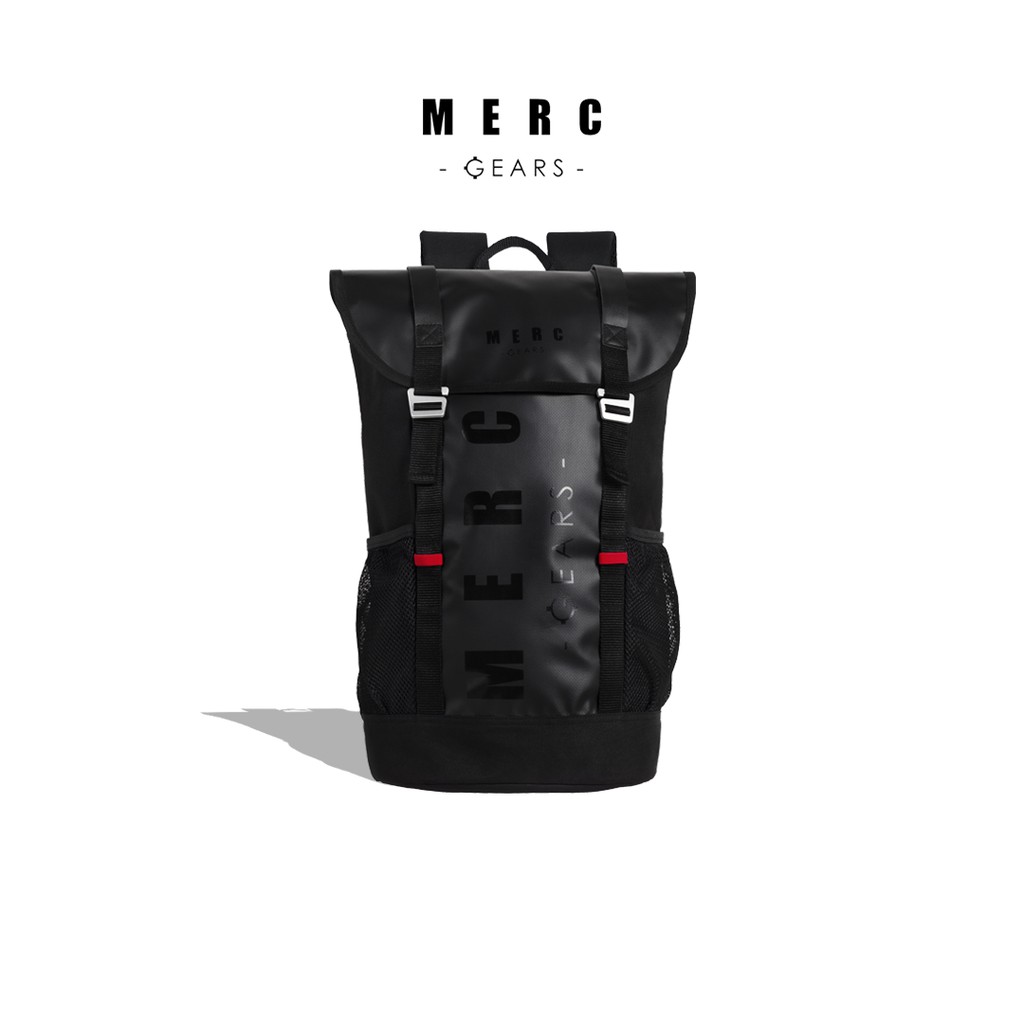 Merc Gears กระเป๋าเป้ กระเป๋าโน๊ตบุ๊ค วัสดุกันน้ำ รุ่น Gripple สีดำ
