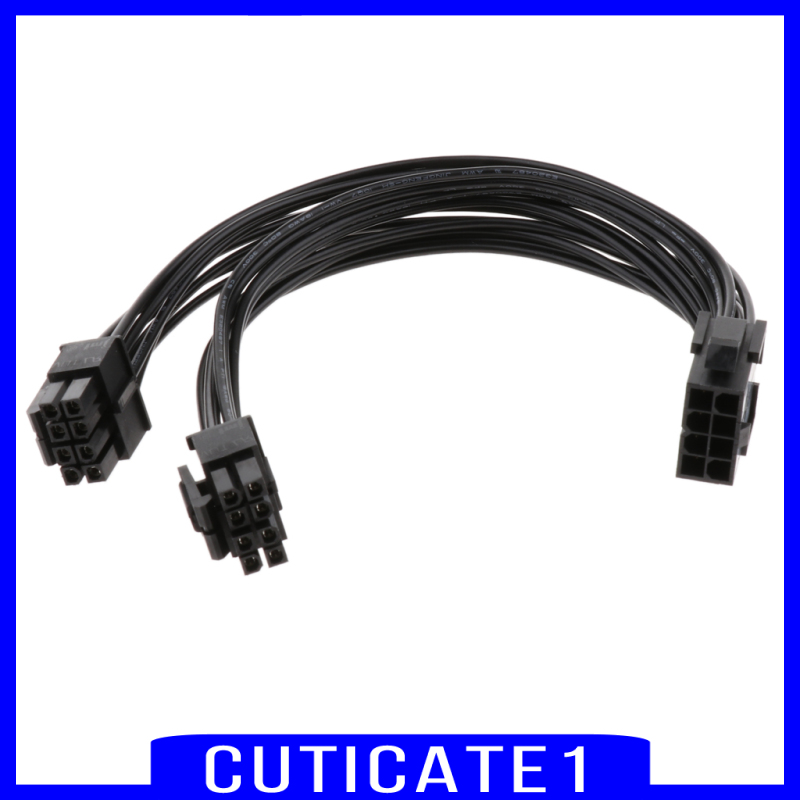 ( Cuticate1 ) 20 ซม . Cpu 8 Pin To Dual ( 4 + 4 ) 8 Pin Cpu เมนบอร์ด Y - Splitter ส่วนต่อขยายสายเคเบิ้ล