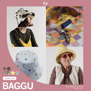 พร้อมส่ง Baggu Bucket Hat หมวกผ้าคอตตอน นำเข้าจากอเมริกา สามารถปรับขนาดด้านในได้ แบรนด์ BAGGU