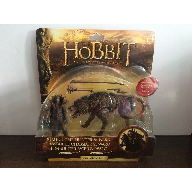 Mattel The Hobbit The Lord of the Rings Fimbul The Hunter &amp; Warg Orcs Fantasy Figure 3.75 1:18
