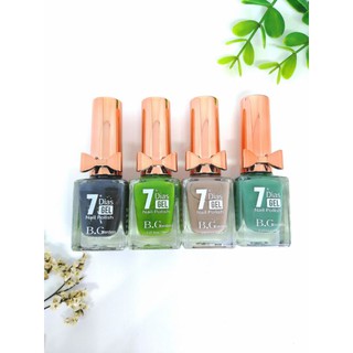 สีทาเล็บกึ่งเจล 7Dias GEL ไม่ต้องอบทาง่ายแห้งเร็ว เนื้อสีไม่เป็นคลื่นเกลี่ยง่าย สีเงาสวย