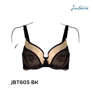 Jintana เสื้อชั้นใน (เสริมโครง) รุ่น Maxi รหัส JBT605 สีดำ