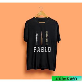 แฟชั่น เสื้อยืด ผ้าฝ้าย พิมพ์ลาย Pablo Escobar Dollar Cocaine Bullet Narcos Colombia Cartel คลาสสิก สําหรับผู้ชาย