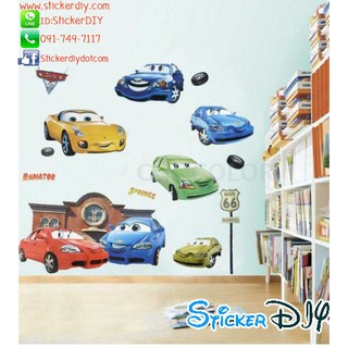 SALE Wall sticker สติ๊กเกอร์ติดผนัง Car Mcqueen สไตล์ B (Freesize)